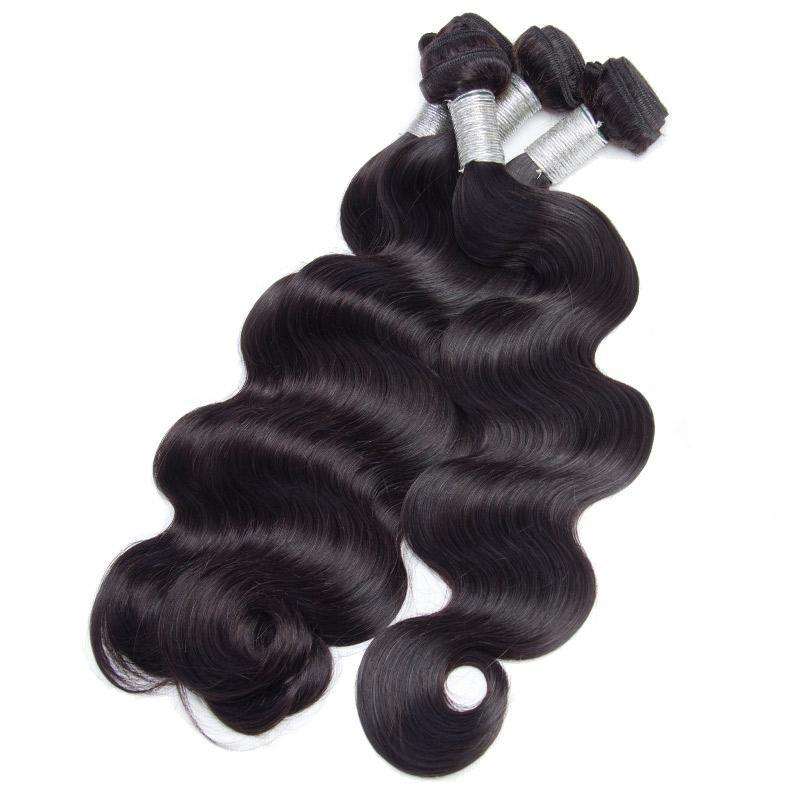 Morketic Mink Brazilian Body Wave Natural Black Virgin Remy Human Hair Weave 1 Bundle Deal