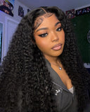 Load image into Gallery viewer, Morketic Jerry Curly Natural Black 13x4 Glueless Lace Front Human Hair Wig