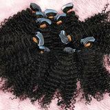 Load image into Gallery viewer, Morketic Afro-textured Kinky Curly Tape In Remy Hair Extensions #1B Natural Black