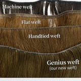Load image into Gallery viewer, Morketic 18-24 Inches Ultra Thin Straight Genius Weft Light #613 Lightest Blonde