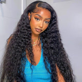 Load image into Gallery viewer, Jerry Curly Natural Black 13x4 HD Lace Frontal Double Drawn Human Hair Wig