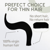 Load image into Gallery viewer, Morketic 18-24 Inches Ultra Thin Straight Genius Weft Light #613 Lightest Blonde