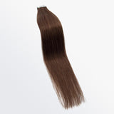Load image into Gallery viewer, Morketic Premium Quality Straight Tape In Remy Hair Extensions #4 Chocolate Brown