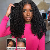 Load image into Gallery viewer, Morketic Jerry Curly Natural Black 13x4 Glueless Lace Front Human Hair Wig