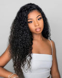 Load image into Gallery viewer, Morketic Deep Curly Natural Black Glueless 6x5 Pre-Cut Lace Human Hair Wig