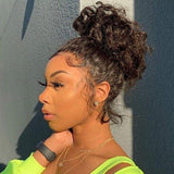 Load image into Gallery viewer, Deep Wave Natural Black 360 Lace Frontal Human Hair Wig Free Part