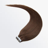Load image into Gallery viewer, Morketic Premium Quality Straight Tape In Remy Hair Extensions #4 Chocolate Brown
