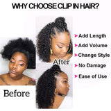 Load image into Gallery viewer, Morketic 3c/4a | Clip-in Hair Curly Human Hair Extensions 8pcs Per Set with 18Clips Sterly Hair