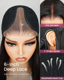 Load image into Gallery viewer, 【Limited Design】Special Jerry Curl Natural Black 6-inch Deep Lace Double Drawn Human Hair Wigs