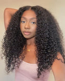 Load image into Gallery viewer, 【Limited Design】Special Jerry Curl Natural Black 6-inch Deep Lace Double Drawn Human Hair Wigs