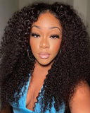 Load image into Gallery viewer, 【Limited Design】Special Jerry Curl Natural Black 6-inch Deep Lace Double Drawn Human Hair Wigs