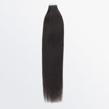 Load image into Gallery viewer, Morketic Premium Quality Straight Tape In Remy Hair Extensions #1B Natural Black