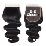 Load image into Gallery viewer, Morketic 6x6 Body Wave Closure Remy Human Hair