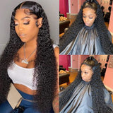 Load image into Gallery viewer, Morketic Deep Wave Natural Black 13x4 Lace Frontal Human Hair Wig