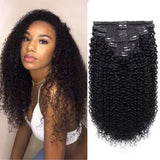 Load image into Gallery viewer, Morketic 3c/4a | Clip-in Hair Curly Human Hair Extensions 8pcs Per Set with 18Clips Sterly Hair