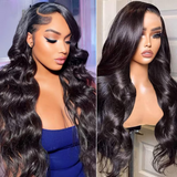 Load image into Gallery viewer, Natural Black Body Wave Wigs 13x6 Lace Front Human Hair Wigs Free Part