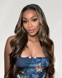 Load image into Gallery viewer, Balayage Highlight Color  Body Wave 6x5/13x4 Lace Front Human Hair Wig Free Part