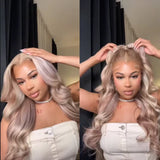 Load image into Gallery viewer, Blonde Highlights Light Color P10/613 Blowout In Wavy 13x4 Lace Front Human Hair Wigs