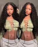 Load image into Gallery viewer, Jerry Curly Natural Black 6x5 Pre-cut Lace Closure Glueless Human Hair Wig Middle Part