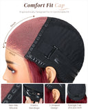 Load image into Gallery viewer, 【Limited Design】Burgundy Red 99J Color Straight Glueless 6x5 Pre-Cut Lace Human Hair Wig