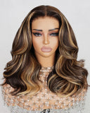 Load image into Gallery viewer, 【Limited Design】 Highlight Colored Loose Body Wave Natural Black Glueless Pre-Cut 6x5 Lace Double Drawn Human Hair Wig