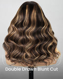 Load image into Gallery viewer, 【Limited Design】 Highlight Colored Loose Body Wave Natural Black Glueless Pre-Cut 6x5 Lace Double Drawn Human Hair Wig