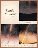 Load image into Gallery viewer, Pure-Luxe™ Dark Brown Colored Glueless 13x6 Ultra-Dense Silky Straight/Body WaveHuman Hair Wig Pre-Cut Lace