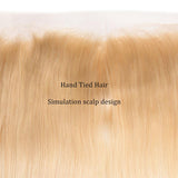 Load image into Gallery viewer, Morketic Brazilian Body Wave 613 Blonde Hair 13x4 HD Transparent Lace Frontal Closure 100 Human Hair Closure