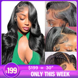 Load image into Gallery viewer, 13*4 Full Frontal Wig HD Lace PartingMax Virgin Hair High Density Body Wave Wigs With Baby Hair