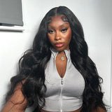 Load image into Gallery viewer, Morketic M-Cap Body Wave Wear Go Glueless Wigs Pre-plucked Pre Cut 9x6 HD Lace Bleached Tiny Knots Beginner Friendly
