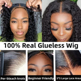 Load image into Gallery viewer, Upgraded HD Lace Glueless Lace Wigs Bleached Knots Human Hair Wig 180% Density Pre Cut