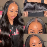 Load image into Gallery viewer, Upgraded HD Lace Glueless Lace Wigs Bleached Knots Human Hair Wig 180% Density Pre Cut