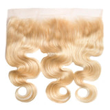 Load image into Gallery viewer, Morketic Brazilian Body Wave 613 Blonde Hair 13x4 HD Transparent Lace Frontal Closure 100 Human Hair Closure