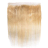 Load image into Gallery viewer, Morketic Straight HD Transparent 613 Blonde 13*4 Lace Frontal Closure Ear To Ear With Baby Hair Brazilian Remy Human Hair