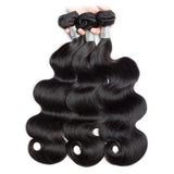 Load image into Gallery viewer, Morketic 12A Mink Brazilian Virgin Hair Body Wave 3 Bundles Unprocessed Remy Human Hair Weave Natrural Black