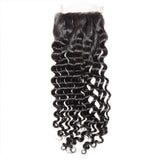 Load image into Gallery viewer, Morketic Virgin Brazilian Deep Curly Weave Human Hair Swiss Lace Closure With Baby Hair