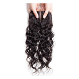 Load image into Gallery viewer, Morketic Brazilian Water Wave Closure Swiss Lace Closure With Baby Hair Wet And Wavy Human Hair