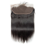 Load image into Gallery viewer, Morketic HD Transparent 13x6 Straight Frontal Black Remy Brazilian Human Hair Pre Plucked Lace Frontal Closure With Baby Hair