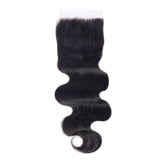 Load image into Gallery viewer, Morketic Peruvian Remy Human Hair Body Wave 5x5 Lace Closure Free Part With Baby Hair