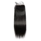 Load image into Gallery viewer, Morketic Peruvian Straight Remy Human Hair 5x5 Lace Closure Free Part Pre Plucked With Baby Hair
