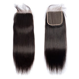 Load image into Gallery viewer, Morketic 5x5 Invisible Swiss Lace Closure Natural Black Remy Human Hair Free Part Closure With Baby Hair