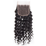 Load image into Gallery viewer, Morketic Virgin Peruvian Curly Human Hair Swiss Lace Closure With Baby Hair