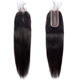 Load image into Gallery viewer, Morketic 2x6Inch Middle Part Lace Closure Brazilian Straight Remy Human Hair Swiss Lace Closure With Baby Hair