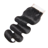 Load image into Gallery viewer, Morketic Brazilian Body Wave Swiss Lace Closure With Baby Hair Virgin Human Hair
