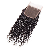 Load image into Gallery viewer, Morketic Virgin Brazilian Deep Curly Weave Human Hair Swiss Lace Closure With Baby Hair