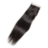 Load image into Gallery viewer, Morketic Straight HD Transparent 4x4 Swiss Lace Closure With Baby Hair Black Brazilian Virgin Human Hair