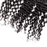 Load image into Gallery viewer, Morketic Brazilian Curly Hair 13x4 Ear To Ear Pre Plucked HD Transparent Lace Frontal Closure With Baby Hair Black Virgin Human Hair