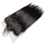 Load image into Gallery viewer, Morketic HD Transparent 13x6 Straight Frontal Black Remy Brazilian Human Hair Pre Plucked Lace Frontal Closure With Baby Hair
