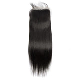 Load image into Gallery viewer, Morketic 5x5 HD Transparent Lace Closure Straight With Baby Hair Black Brazilian Remy Human Hair Closure