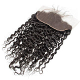 Load image into Gallery viewer, Morketic Brazilian Water Wave HD Transparent 13x6 Lace Frontal Closure Ear To Ear With Baby Hair Wet And Wavy Black Remy Human Hair Frontal